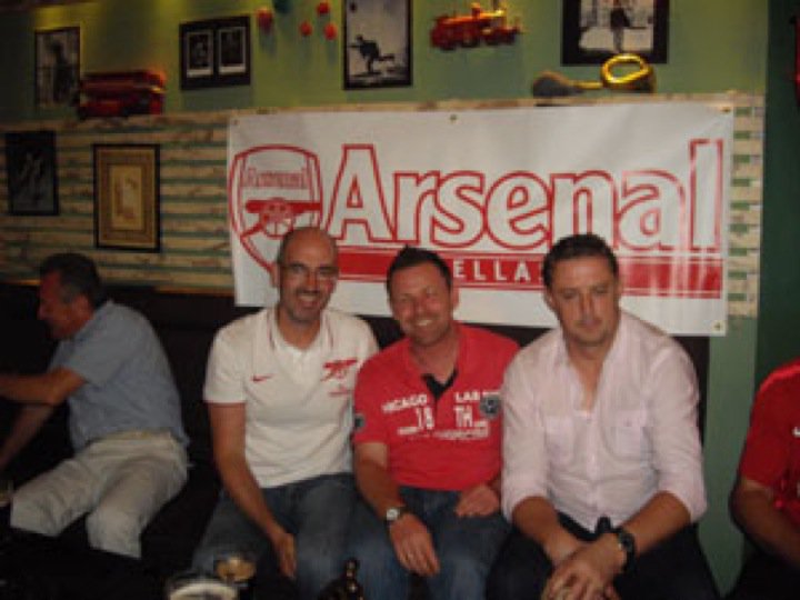 With Steve Morrow at Arsenal hellas